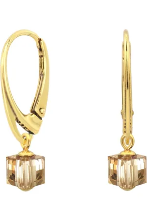 ARLIZI 1740 Oorbellen Swarovski Kristal Kubus - Verguld - 2,5 cm
