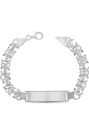Juwelier Emo Graveerarmband Platte Koningschakel plaat 11.3 mm - 22 cm - 925