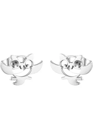 Fako Bijoux® Oorbellen - Steker - RVS - Stainless Steel - Uiltje