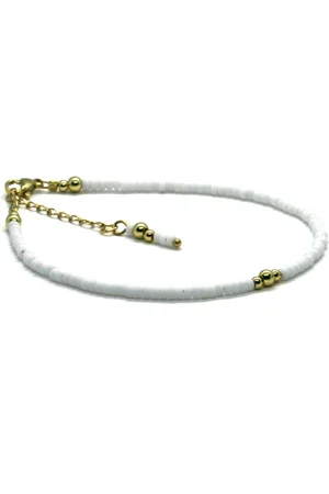 Heaven Eleven Dames - Enkelbandjes - Goud RVS - - 3mm - verstelbaar 23cm + 4cm