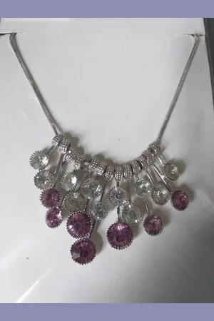 Fashion Jewelry Roze/blank ketting