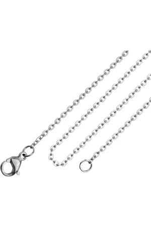 Fako Bijoux® Schakelketting RVS - Ketting Staal - Stainless Steel - 2mm - 55cm - Zilverkleurig