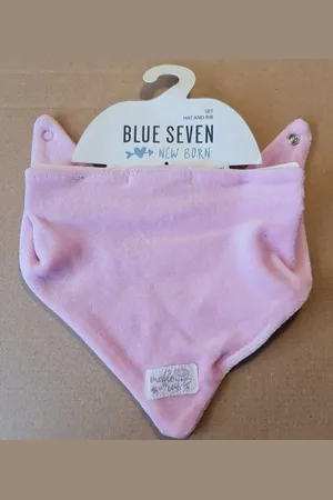 Blue Seven Muts en Slabbedje Maat 62
