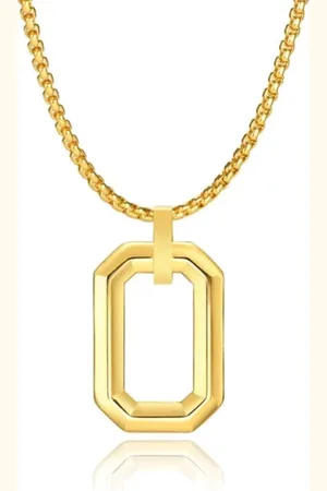 Mendes Herenketting met Minimalistische Geometrische Hanger