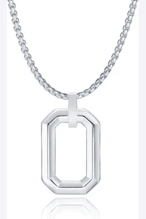Mendes Herenketting met Minimalistische Geometrische Hanger