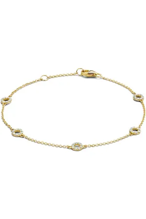 Blush Armband 2200YZI 14k Geelgoud met cirkels vol met gezette zirkonia