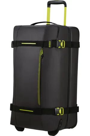American Tourister Reistas op wielen - Urban Track Coated M - Black Lime - 84 l