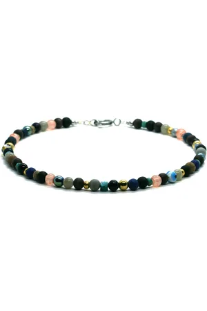 IBIZA MEN MENS JEWELLERY Heren ketting - edelsteen mix 6mm - 50cm