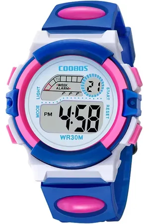 Fashion Favorite Digitaal Kinderhorloge - Blauw/Roze | PVC Kunststof | 38 mm |