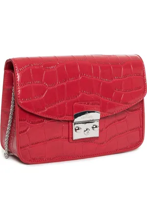 EGON VON FURSTENBERG Metallic Cross-Body Tas Met Zichtbaar Logo