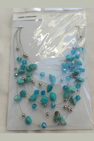 Fashion Jewelry Blauwe lagen ketting