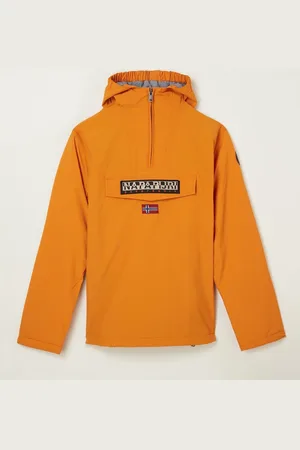 Napapijri Rainforest anorak met capuchon - Okergeel - Maat 164