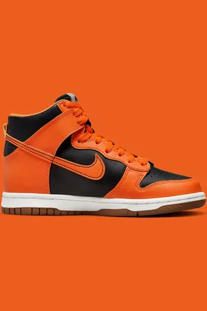 Nike Sneakers Dunk High "Black Orange" - Maat 37.5