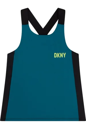 DKNY D35s47 Mouwloos T-shirt Blauw 14 Years