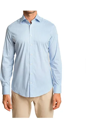 Hackett Stretch Stripe Bc Lange Mouwen Overhemd Blauw S Man