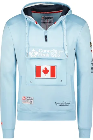 Canadian Peak Galapagos - Heren Anorak Trui - Sky Blue - Wintertrui
