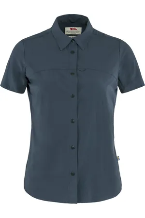 Fjällräven High Coast Lite Shirt SS Women - Outdoorblouse - Dames - Blauw - Maat L