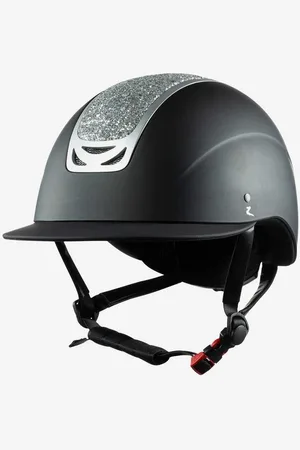 Horze Cap Apex zwart/zilver 49-51