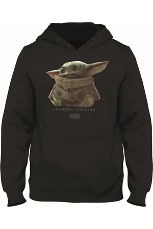 Cotton Division Star Wars The Mandalorian - Zwarte Sweater The Child Unknown Species - 10 jaar