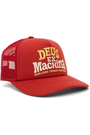 Deus Ex Machina Deus Guesswork Red Trucker Cap