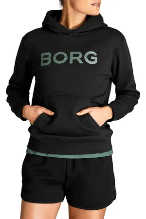 Björn Borg Logo Hoodie Black Beauty - dames trui maat 34
