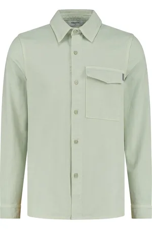 Purewhite Heren Regular Fit Overhemd - - Maat S