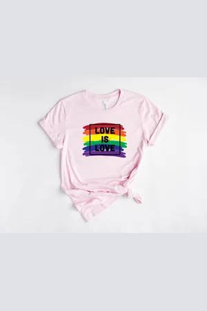 Bella + Canvas Lykke LGBTQ Unisex T-Shirt| Love is Love T-shirt| Pride | Rainbow | Maat L