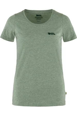Fjällräven Logo T-shirt W patina green-melange - XS