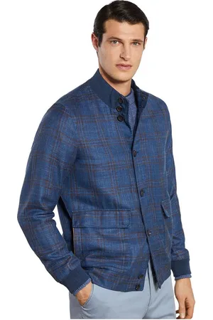 Hackett Sr Check Jasje Blauw M Man