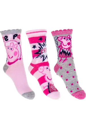 Peppa Pig Set van 3 paar sokken van Peppa Big maat 31/34, /roze