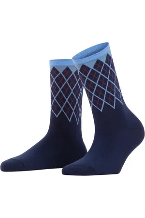 Burlington Mayfair damessokken - blauw (marine)