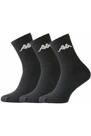 Kappa Trisper Tennis Sock 3 pack - Zwarte Sok - 39 - 42