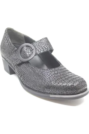 Durea 5741 535 9839, Nette zwarte dames bandschoen met print