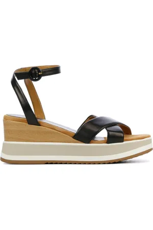 Unisa Kadio Sandalen - Met Sleehak - Dames - Zwart - Maat 40