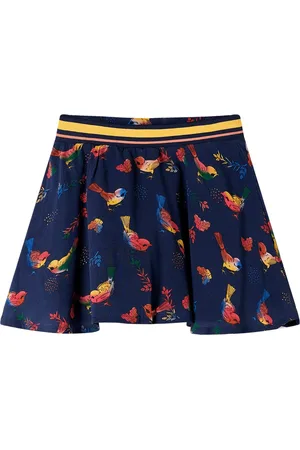 vidaXL Kinderrokje-vogelprint-128-marineblauw