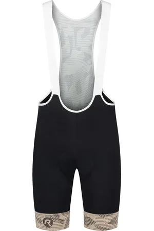 Rogelli Camo Korte Fietsbroek - Met Bretels - Heren - Zwart, Zand - Maat 2XL