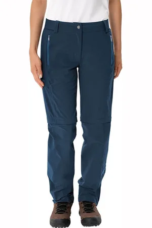 Vaude Farley Stretch Zo T-zip Ii Broek Blauw 42 / Short Vrouw