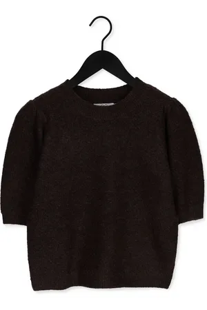 CC Heart Elsa Diamond Knit Blouse, Short Sleeves Truien & vesten Dames - Sweater - Hoodie - Vest- - Maat L