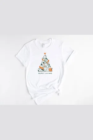 Bella + Canvas Lykke Merry Catmas T-shirt| Christmas| Unisex T-shirt | Heren – Dames| Maat L