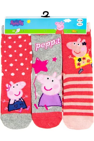 Peppa Pig SOKKEN - 3 PAAR SOKKEN - MAAT 31-34