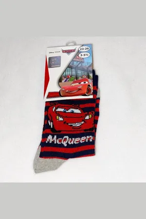 Disney Cars sokken Rood blauw gestreept-Maat 23-26