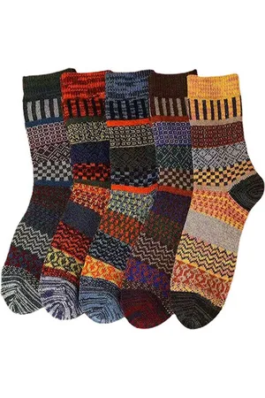 Fruit Of The Loom Wollen sokken - Winter sokken - Noorse sokken - - 5 paar - One size