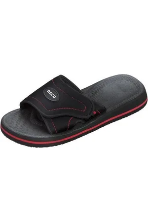 Beco Badslippers Met Klittenband Unisex /rood Maat 46