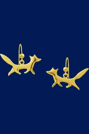 AuBor Oorbellen, hang, Gouden vos