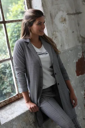 ZOSO Blazer Madeline 216 Navy Off White 0008 0005 Dames Maat - XS