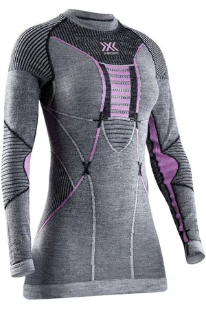 X Bionic Merino T-shirt Met Lange Mouwen Grijs M Vrouw