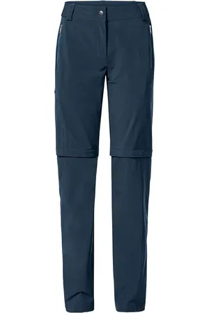 Vaude Farley Stretch Zo T-zip Ii Broek Blauw 38 / Short Vrouw