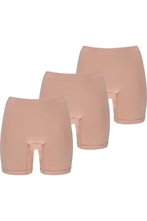 Apollo Dames Basic Short - Bamboo naadloos - maat S - 3-pack - nude