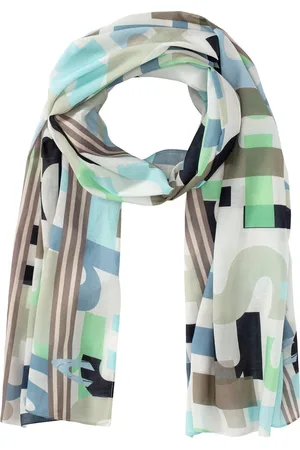 Camel Active Modieuze sjaal met zomerse letterprint - Maat womenswear-OS