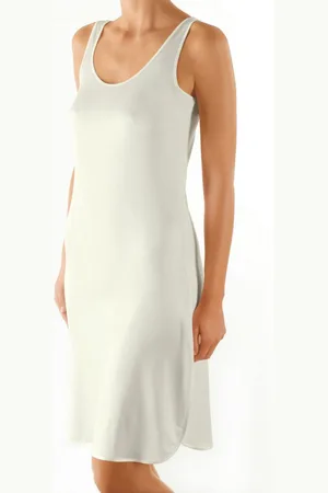 Nina Von C. Onderjurk lang 100CM - Neglige - Anti statisch - Zwart, , champagne, beige - 46